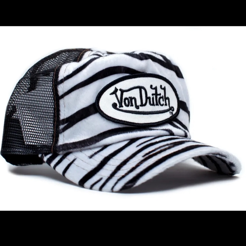 VON DUTCH Zebra Trucker Hat